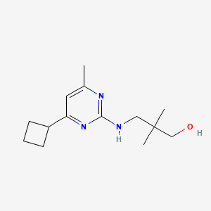 3-[(4-cyclobutyl-6-methylpyrimidin-2-yl)amino]-2,2-dimethylpropan-1-ol