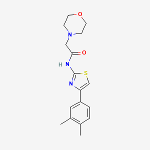 N-[4-(3,4-dimethylphenyl)-1,3-thiazol-2-yl]-2-(4-morpholinyl)acetamide