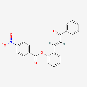 2-(3-oxo-3-phenyl-1-propen-1-yl)phenyl 4-nitrobenzoate