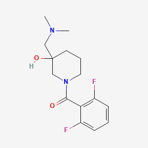 molecular formula C15H20F2N2O2 B5273101 1-(2,6-difluorobenzoyl)-3-[(dimethylamino)methyl]-3-piperidinol 