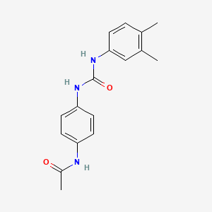 N-(4-{[(3,4-dimethylphenyl)carbamoyl]amino}phenyl)acetamide