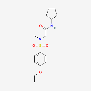 N-cyclopentyl-N~2~-[(4-ethoxyphenyl)sulfonyl]-N~2~-methylglycinamide