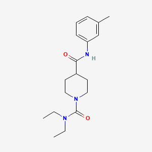 N~1~,N~1~-diethyl-N~4~-(3-methylphenyl)piperidine-1,4-dicarboxamide