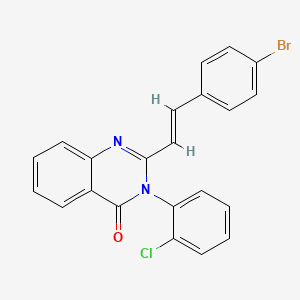 molecular formula C22H14BrClN2O B5273193 2-(4-BROMOSTYRYL)-3-(2-CHLOROPHENYL)-4(3H)-QUINAZOLINONE 