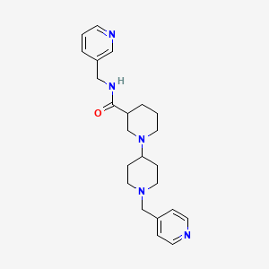 N-(pyridin-3-ylmethyl)-1'-(pyridin-4-ylmethyl)-1,4'-bipiperidine-3-carboxamide