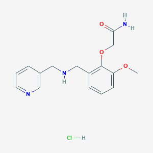 2-(2-Methoxy-6-(((pyridin-3-ylmethyl)amino)methyl)phenoxy)acetamide hydrochloride