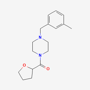 molecular formula C17H24N2O2 B5273300 1-(3-methylbenzyl)-4-(tetrahydro-2-furanylcarbonyl)piperazine 