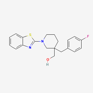 molecular formula C20H21FN2OS B5273307 [1-(1,3-benzothiazol-2-yl)-3-(4-fluorobenzyl)piperidin-3-yl]methanol 