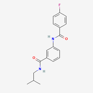 3-[(4-fluorobenzoyl)amino]-N-isobutylbenzamide