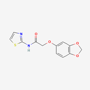 2-(2H-1,3-BENZODIOXOL-5-YLOXY)-N-(1,3-THIAZOL-2-YL)ACETAMIDE