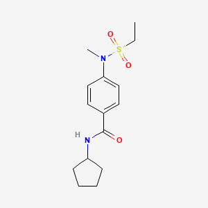 N-cyclopentyl-4-[(ethylsulfonyl)(methyl)amino]benzamide