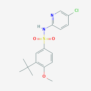 3-tert-butyl-N-(5-chloro-2-pyridinyl)-4-methoxybenzenesulfonamide