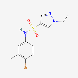 N-(4-bromo-3-methylphenyl)-1-ethyl-1H-pyrazole-4-sulfonamide