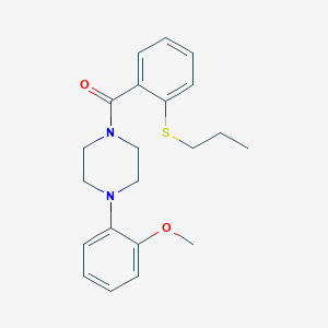 1-(2-METHOXYPHENYL)-4-[2-(PROPYLSULFANYL)BENZOYL]PIPERAZINE