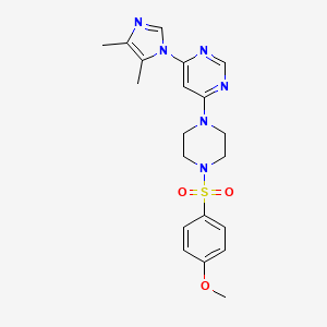 4-(4,5-dimethyl-1H-imidazol-1-yl)-6-{4-[(4-methoxyphenyl)sulfonyl]-1-piperazinyl}pyrimidine