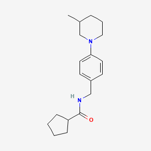 N-[4-(3-methyl-1-piperidinyl)benzyl]cyclopentanecarboxamide