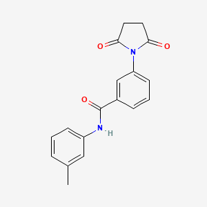 3-(2,5-dioxopyrrolidin-1-yl)-N-(3-methylphenyl)benzamide