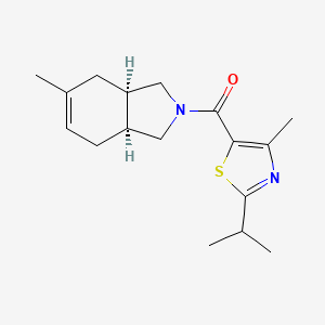 (3aR*,7aS*)-2-[(2-isopropyl-4-methyl-1,3-thiazol-5-yl)carbonyl]-5-methyl-2,3,3a,4,7,7a-hexahydro-1H-isoindole