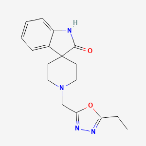 1'-[(5-ethyl-1,3,4-oxadiazol-2-yl)methyl]spiro[indole-3,4'-piperidin]-2(1H)-one