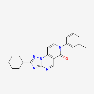 molecular formula C22H23N5O B5273661 2-cyclohexyl-7-(3,5-dimethylphenyl)pyrido[3,4-e][1,2,4]triazolo[1,5-a]pyrimidin-6(7H)-one 