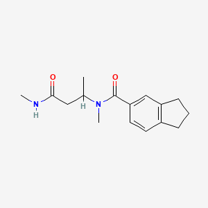 N-methyl-N-[1-methyl-3-(methylamino)-3-oxopropyl]indane-5-carboxamide