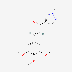 (E)-1-(1-METHYL-1H-PYRAZOL-4-YL)-3-(3,4,5-TRIMETHOXYPHENYL)-2-PROPEN-1-ONE