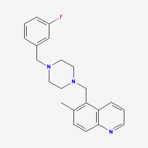 5-{[4-(3-fluorobenzyl)-1-piperazinyl]methyl}-6-methylquinoline