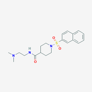 N-[2-(dimethylamino)ethyl]-1-naphthalen-2-ylsulfonylpiperidine-4-carboxamide