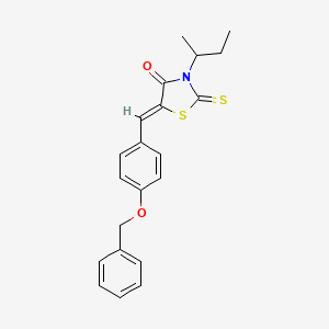 5-[4-(benzyloxy)benzylidene]-3-sec-butyl-2-thioxo-1,3-thiazolidin-4-one