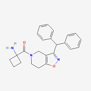 (1-{[3-(diphenylmethyl)-6,7-dihydroisoxazolo[4,5-c]pyridin-5(4H)-yl]carbonyl}cyclobutyl)amine