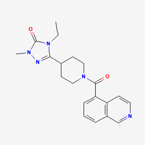 4-ethyl-5-[1-(isoquinolin-5-ylcarbonyl)piperidin-4-yl]-2-methyl-2,4-dihydro-3H-1,2,4-triazol-3-one