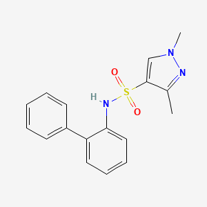 N-2-biphenylyl-1,3-dimethyl-1H-pyrazole-4-sulfonamide