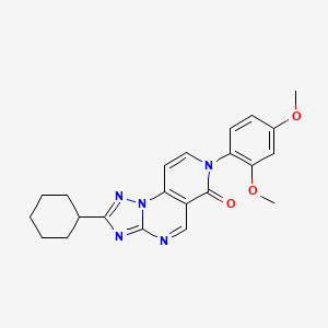 2-cyclohexyl-7-(2,4-dimethoxyphenyl)pyrido[3,4-e][1,2,4]triazolo[1,5-a]pyrimidin-6(7H)-one