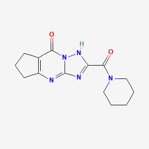 2-(1-piperidinylcarbonyl)-4,5,6,7-tetrahydro-8H-cyclopenta[d][1,2,4]triazolo[1,5-a]pyrimidin-8-one