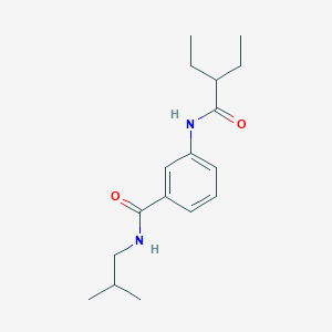 3-[(2-ethylbutanoyl)amino]-N-isobutylbenzamide