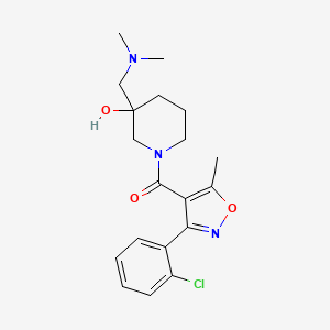 1-{[3-(2-chlorophenyl)-5-methyl-4-isoxazolyl]carbonyl}-3-[(dimethylamino)methyl]-3-piperidinol