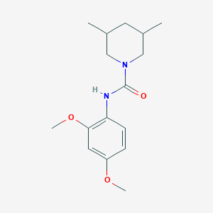 molecular formula C16H24N2O3 B5273895 N-(2,4-dimethoxyphenyl)-3,5-dimethylpiperidine-1-carboxamide 