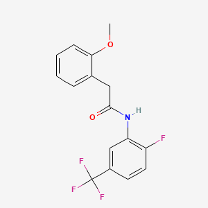 N-[2-fluoro-5-(trifluoromethyl)phenyl]-2-(2-methoxyphenyl)acetamide