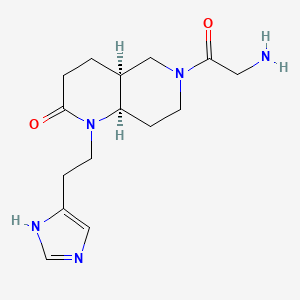 rel-(4aS,8aR)-6-glycyl-1-[2-(1H-imidazol-4-yl)ethyl]octahydro-1,6-naphthyridin-2(1H)-one dihydrochloride