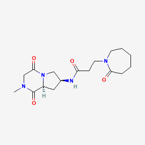 N-[(7S,8aS)-2-methyl-1,4-dioxooctahydropyrrolo[1,2-a]pyrazin-7-yl]-3-(2-oxoazepan-1-yl)propanamide