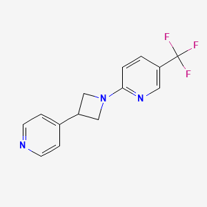 2-[3-(4-pyridinyl)-1-azetidinyl]-5-(trifluoromethyl)pyridine