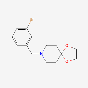 molecular formula C14H18BrNO2 B5273989 8-(3-bromobenzyl)-1,4-dioxa-8-azaspiro[4.5]decane 