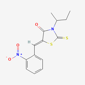 3-sec-butyl-5-(2-nitrobenzylidene)-2-thioxo-1,3-thiazolidin-4-one