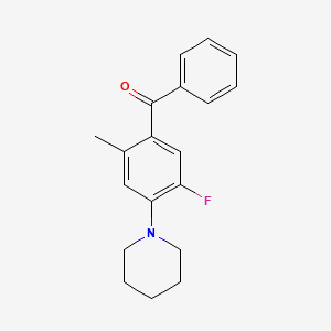 1-(4-BENZOYL-2-FLUORO-5-METHYLPHENYL)PIPERIDINE