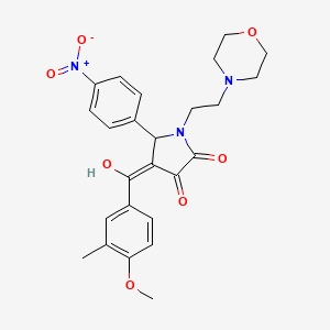 3-hydroxy-4-(4-methoxy-3-methylbenzoyl)-1-[2-(4-morpholinyl)ethyl]-5-(4-nitrophenyl)-1,5-dihydro-2H-pyrrol-2-one