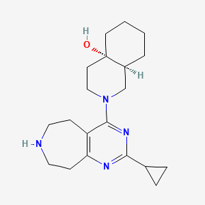 rel-(4aS,8aS)-2-(2-cyclopropyl-6,7,8,9-tetrahydro-5H-pyrimido[4,5-d]azepin-4-yl)octahydro-4a(2H)-isoquinolinol dihydrochloride