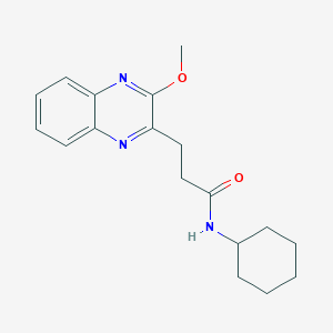 N-cyclohexyl-3-(3-methoxy-2-quinoxalinyl)propanamide