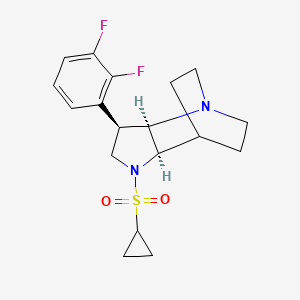 (2R,3R,6R)-5-cyclopropylsulfonyl-3-(2,3-difluorophenyl)-1,5-diazatricyclo[5.2.2.02,6]undecane