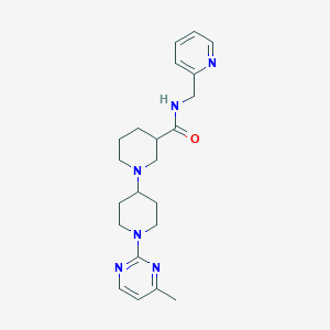 1'-(4-methylpyrimidin-2-yl)-N-(pyridin-2-ylmethyl)-1,4'-bipiperidine-3-carboxamide