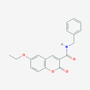 molecular formula C19H17NO4 B5274085 N-benzyl-6-ethoxy-2-oxo-2H-chromene-3-carboxamide 